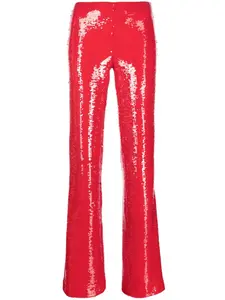 Брюки Jade с пайетками Nuè, красный