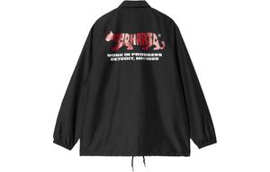 Carhartt WIP Стильная куртка-тренч мужская черная, Black