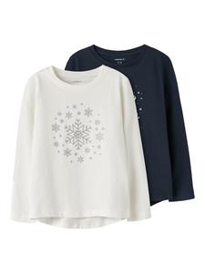 Рубашка NAME IT NMFViparty, Night Blue/White