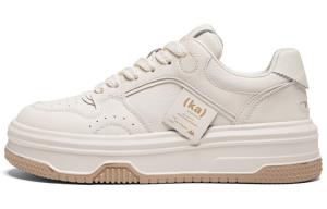 Кроссовки Kappa Skateboarding Shoes Women's Low-top Beige, белый