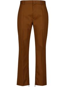 Прямые брюки из хлопка Off-White, коричневый