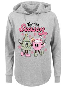 Пуловер F4NT4STIC Oversized Hoodie Tis The Season Tree Cocoa, серый