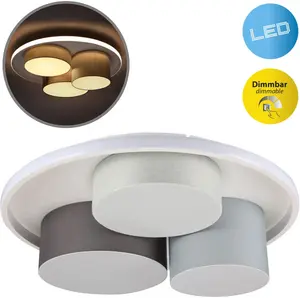 Светильник потолочный Näve Eppan, белый / серый