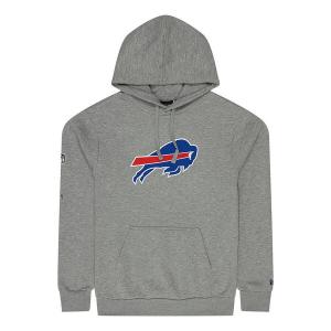 Мужская толстовка с капюшоном New Era с логотипом NFL Buffalo Bills серого цвета