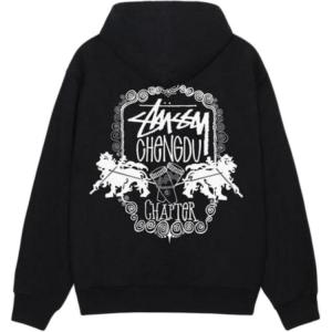 Худи с принтом Stüssy Logo Stussy, черный