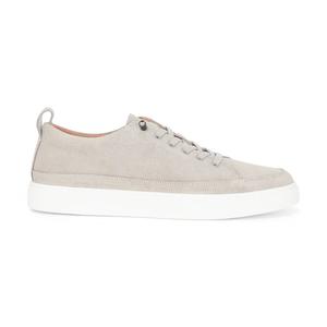 Кроссовки из замши и кожи на шнурках Casual Shoes Justin Reess, серый