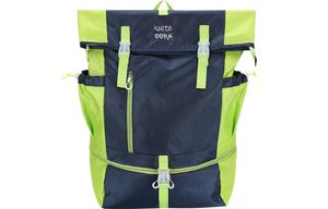 VEIDOORN Полиэстеровый рюкзак унисекс графитово-чёрный пионерно-зелёный водянисто-серебристый серый, Avant-Garde Green