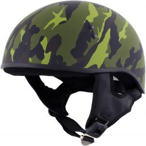 Мотоциклетные полушлемы Hot Leathers Advanced DOT Skull Cap Classic Biker HLD HLT, HLD1049-CAMO-MATTE