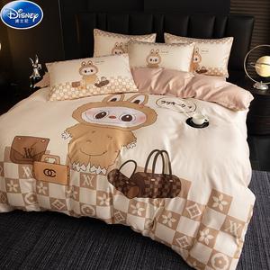 Disney Комплект постельного белья 1.5м, 4 предмета: пододеяльник 200x230см, простыня, наволочки, цвет Kafu Rabbit