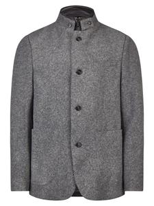 Пиджак от костюма обычного кроя HECHTER PARIS, пятнистый серый