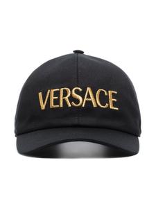 Versace кепка с вышитым логотипом, черный