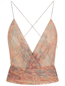 Топ с принтом GIORGIO ARMANI, нейтральный