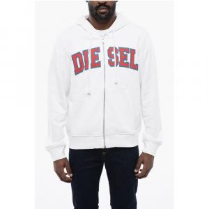 Толстовка S-GINN с принтом и застежкой-молнией Diesel, White