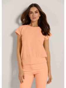 MADELEINE Футболка без рукавов с круглым вырезом персикового цвета