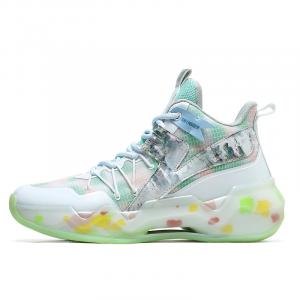 Баскетбольные кроссовки среднего размера с амортизацией, противоскользящие, дышащие, мужские Swinsger, White