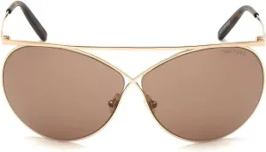 Солнцезащитные очки Tom Ford Criss Cross TF761 Stevie 28Y Gold/Havana 67mm FT0761, Gold
