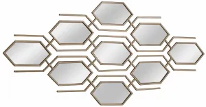 HOFMANN LIVING AND MORE декоративное зеркало, настенное зеркало, украшение стены 45х108х2 см, цвет antik goldfarben