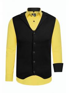 Rusty Neal Комплект из двух предметов: рубашка и жилет желтого цвета