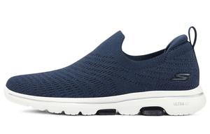 Слипоны Go Walk 5 женские с низким верхом, белые/королевские/зеленые Skechers