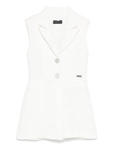 Monnalisa креповый комбинезон, белый