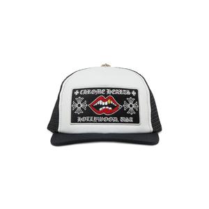 Кепка Chrome Hearts Chomper Hollywood Trucker, цвет Черный/Белый