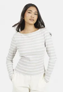 Полосатая блузка с длинными рукавами Brave Soul, Beige