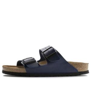 Тапочки arizona soft footbed birko-flor 'blue' Birkenstock, синий