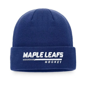 Мужская вязаная шапка с манжетами для раздевалки Royal Toronto Maple Leafs Authentic Pro Fanatics, синий