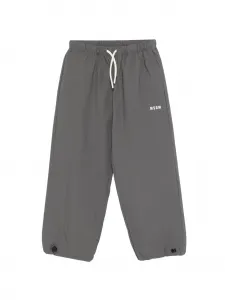 Брюки на завязках Msgm Kids, серый