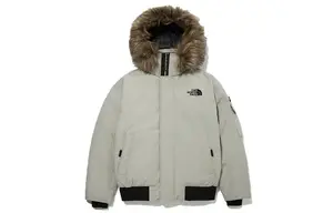 Пуховик унисекс темно-бежевый The North Face, темно-бежевый