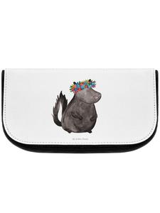 Mr. & Mrs. Panda Косметичка Skunk без надписи, белая