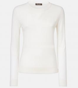 Кашемировый свитер Piuma Loro Piana, белый