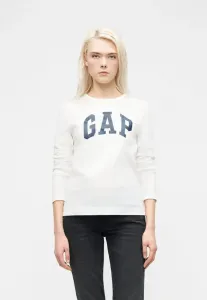 Футболка с длинными рукавами и круглым вырезом Gap, White