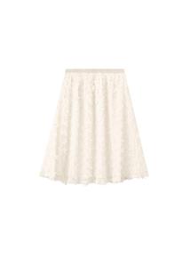 MANGO KIDS Юбка в крапинку белого цвета