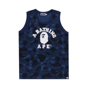 Топ BAPE Color Camo College Tank Top 'Navy'