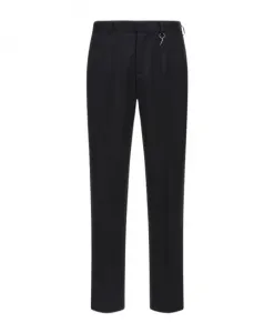 Брюки с тигровым узором, сшитые на заказ Roberto Cavalli, черный