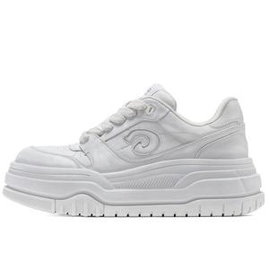 GG-CC Высокие повседневные амортизирующие износостойкие противоскользящие скейтерские кеды на платформе для женщин белые, цвет White