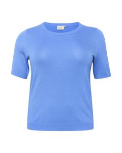 Тонкий вязаный свитер KAFFE CURVE Sweater Lizzy, лазурный