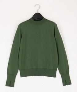 Хлопковый тусклый эластичный пуловер Comme Ca, цвет 21: Green