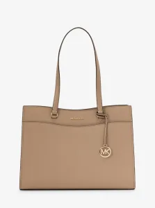 Сумка-тоут Michael Kors JET SET TRAVEL из сафьяновой кожи, большая, цвет Brown
