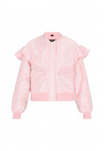 Faina Куртка для межсезонья в цвете розовый, приглушенный розовый
