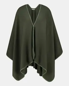 Женское пончо с принтом Easy Wear, зеленый