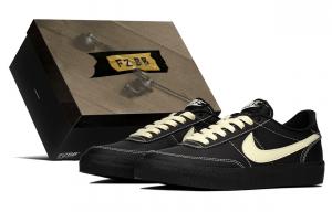 Скейтборд-кеды Killshot унисекс с низким верхом, черный/бежевый Nike