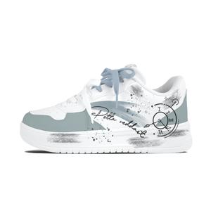 Расслабленные нескользящие, устойчивые к истиранию, легкие низкие скейтерские кроссовки unisex ANTA, белый