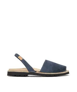 Кожаные сандалии унисекс Menorquina на анатомической подошве CASTELL MENORCA, темно-синий