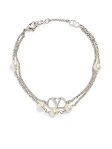 Браслет с логотипом VLogo Signature VALENTINO GARAVANI, серебяный