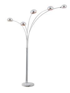 Напольная лампа "Сеймур" серебристого цвета