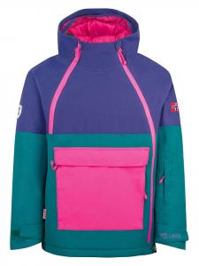 Куртка для лыж/сноуборда Eikedalen фиолетового/бензинового цвета Trollkids