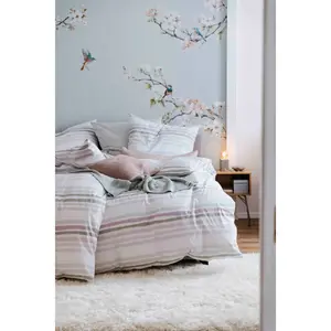 Постельное белье Primera «Перкаль постельное белье Бинго», с яркими полосками, цвет Flieder