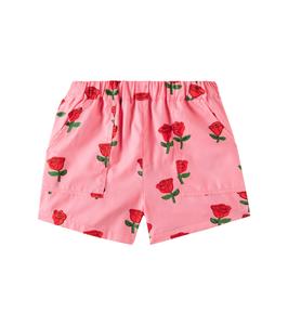Шорты хлопковые Roses Mini Rodini, розовый